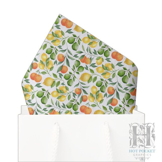 Papier de soie Fruits Citriques (Créateur téléchargé)