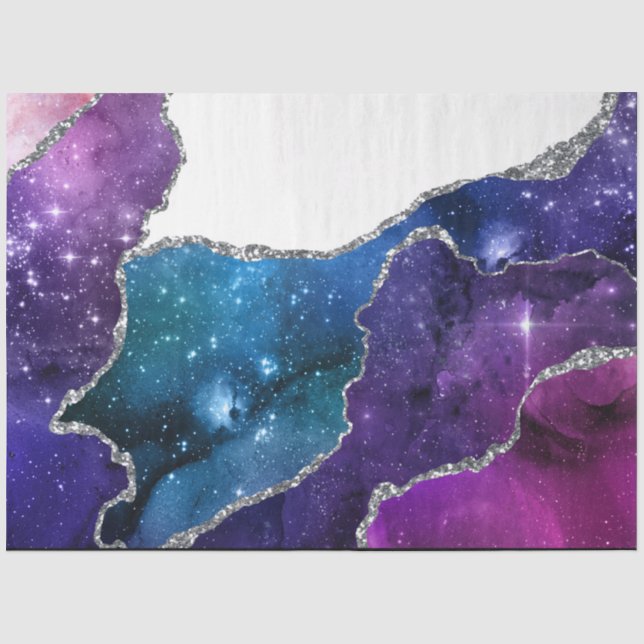 Papier de soie Galaxy Agate Série Design 18 (Recto)