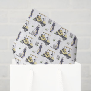 Papier de soie golf, découpage golfeur