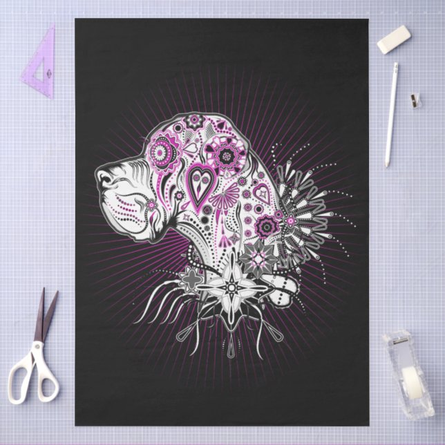 Papier de soie Great Danes de la Saint-Valentin  (Artisanat)