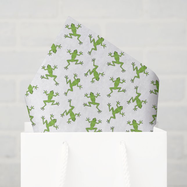 Papier de soie grenouille, découpage d'animaux d'é (Sac cadeau)