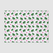 Papier de soie Grenouilles et baisers