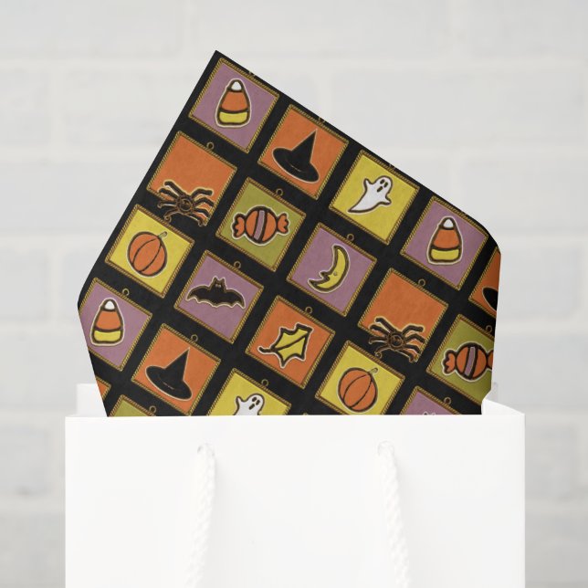 Papier de soie Halloween (Sac cadeau)
