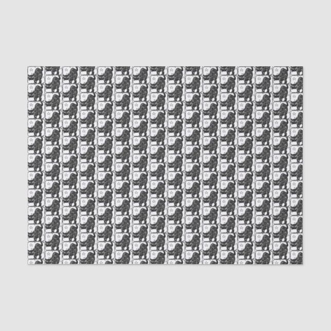 PAPIER DE SOIE HALLOWEEN CHAT NOIR (Recto)