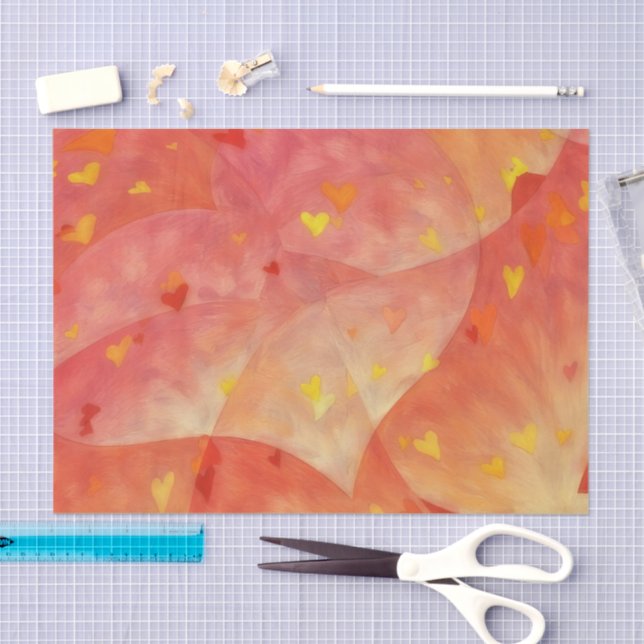 Papier de soie Hearts Art Love (Artisanat)