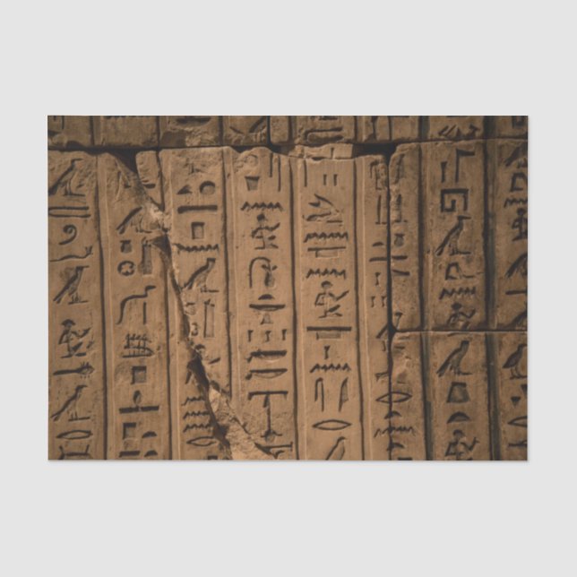 Papier de soie Hiéroglyphes égyptiens (Recto)