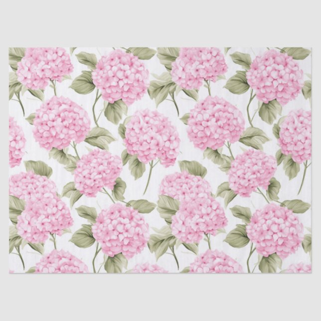 Papier de soie Hydrangea rose du Sud (Recto)