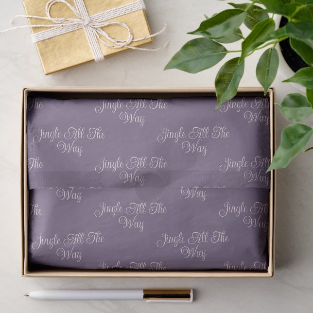 Papier de soie Jingle All the Way | Violet prune R (Cadeau)