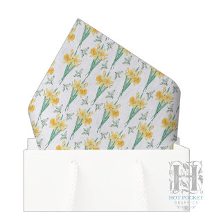 Papier de soie jonquille