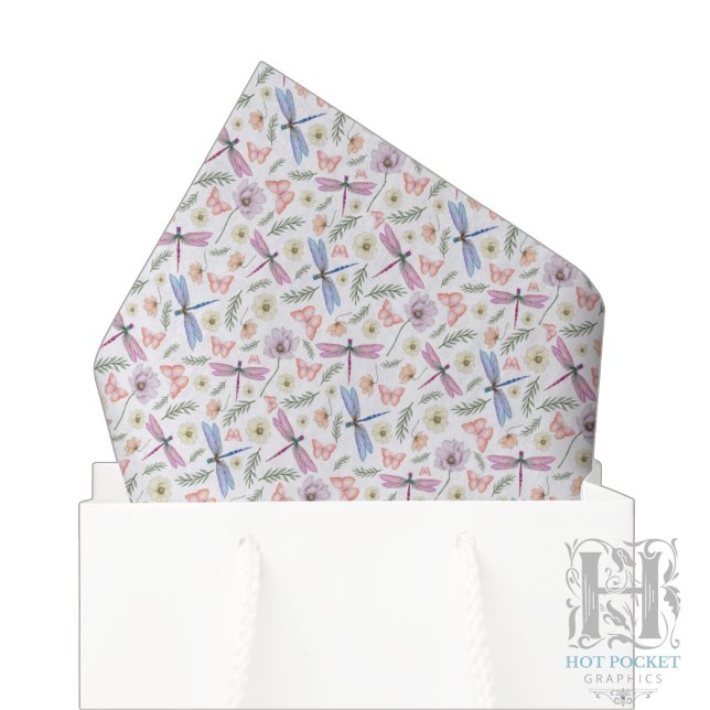 Papier de soie Libellules & Papillons (Créateur téléchargé)