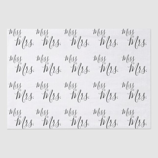 Papier de soie - Mademoiselle à Madame (Recto)