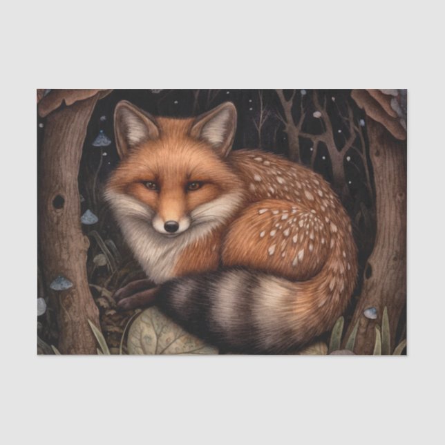 Papier de soie Midnight Fox (Recto)