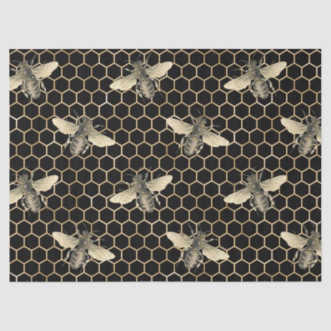 Papier de soie modèle Honey Bee Series 8 (Recto)