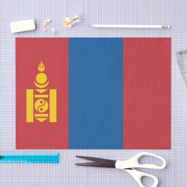 papier de soie Mongolie, papier de soie Drapeau de (Artisanat)