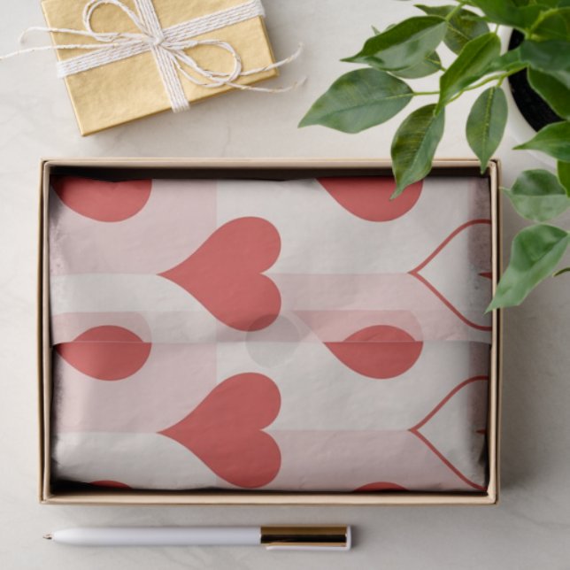 Papier de soie motif Modern Love (Cadeau)
