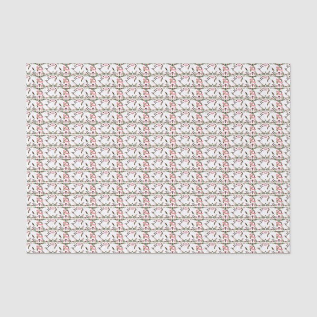 Papier de soie Noël Colibri (Recto)