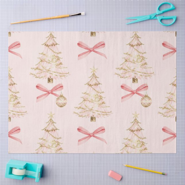 Papier de soie or rose (Artisanat)