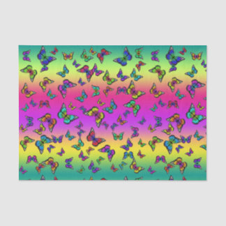 Papier de soie papillon coloré