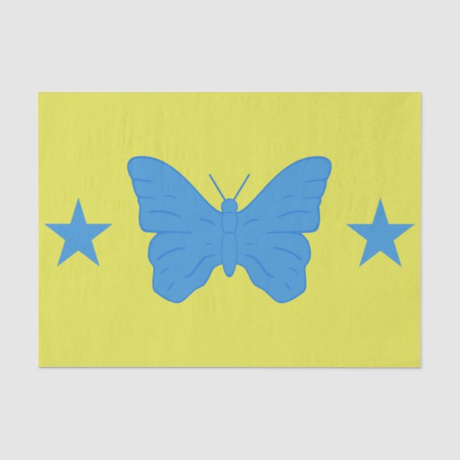 Papier de soie patriotique avec drapeau de Bady Ba (Recto)