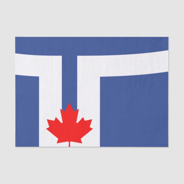 Papier de soie patriotique avec drapeau de Toronto (Recto)