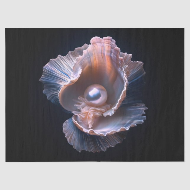 Papier de soie Perle et Coquillage (Recto)