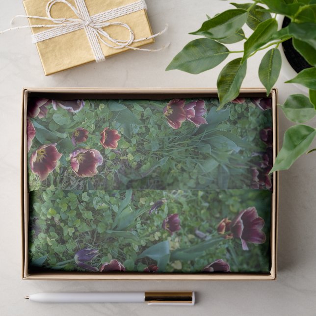 Papier de soie photo floral (Cadeau)