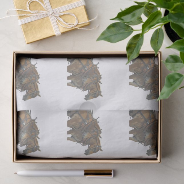 Papier de soie pour attelage de chevaux de trait b (Cadeau)