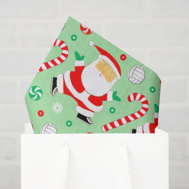 Papier de soie pour cadeau de vacances de volley-b (Sac cadeau)