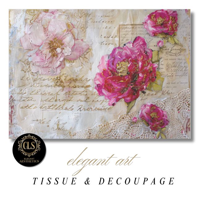 Papier de soie pour cadeaux en découpage avec écri (Créateur téléchargé)