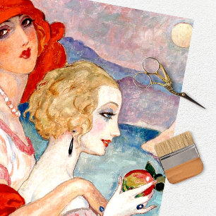 Papier de soie pour chapeau de robe rouge pour fem