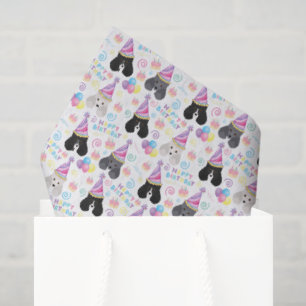 Papier de soie pour chien parti-caniche