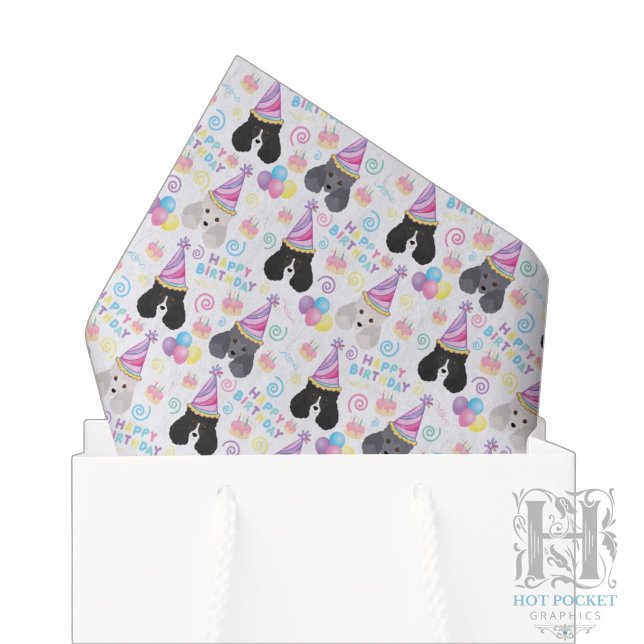 Papier de soie pour chien parti-caniche (Créateur téléchargé)