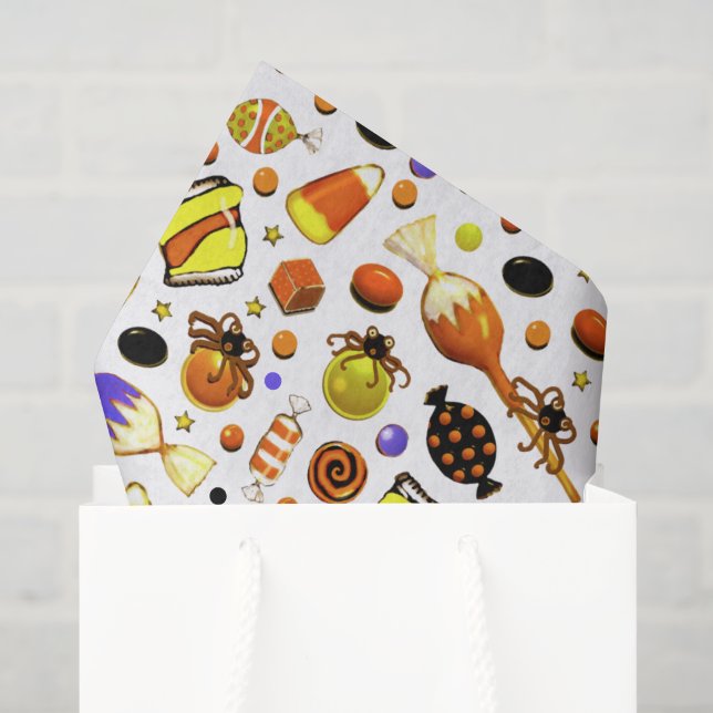 Papier de soie pour décoration de fête d'Halloween (Sac cadeau)