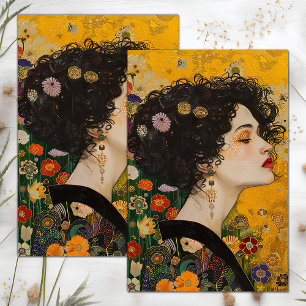 PAPIER DE SOIE POUR DÉCOUPAGE FEMME STYLE VINTAGE