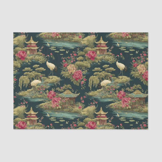 Papier de soie pour emballage de jardin en chinois (Recto)