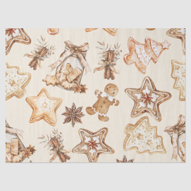 Papier de soie pour gâteaux de Noël (Recto)