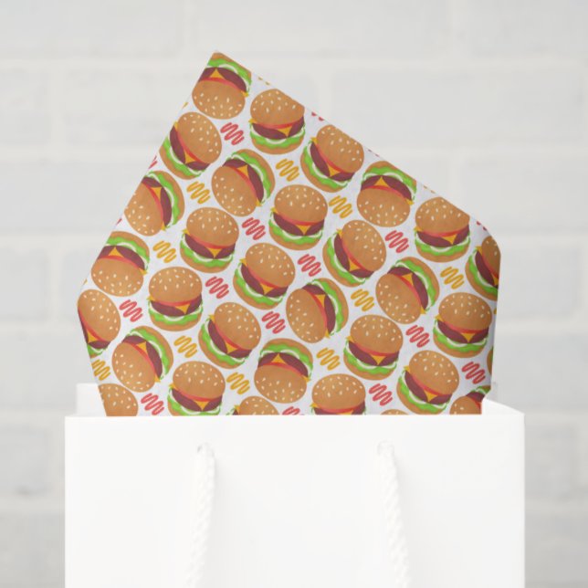 Papier de soie pour hamburgers (Sac cadeau)