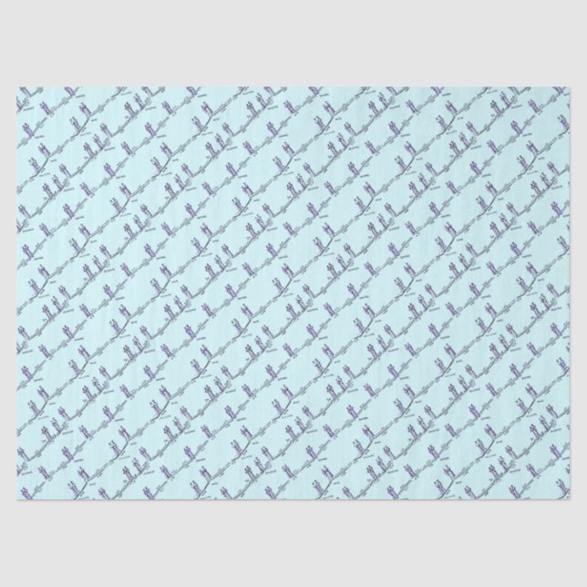 Papier de soie pour leçons de danse (Bleu) (Recto)