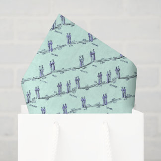 Papier de soie pour leçons de danse (Vert)
