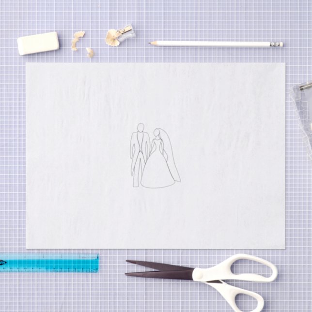 Papier de soie pour mariage ou douche (Artisanat)