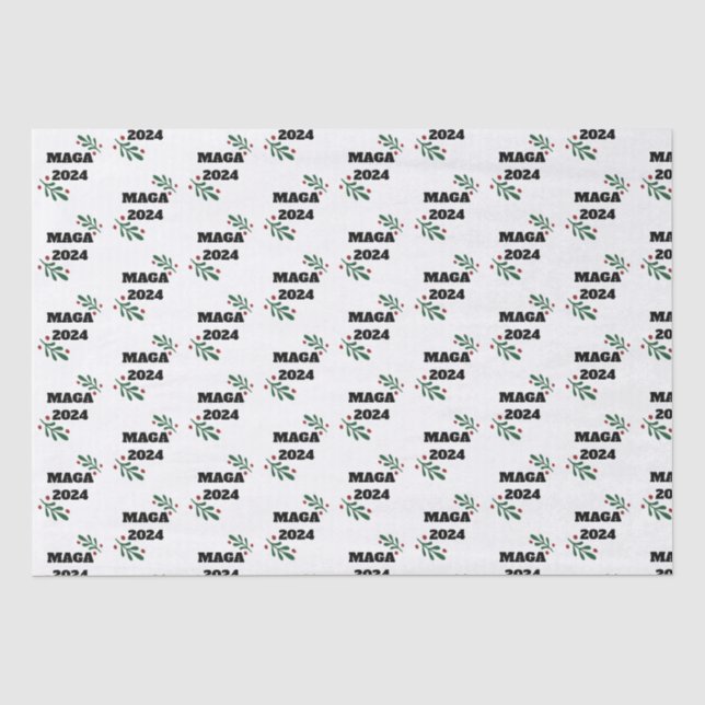 Papier de soie pour Noël MAGA (Recto)