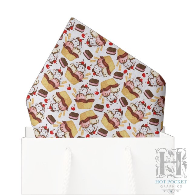 Papier de soie pour sundae de glace (Créateur téléchargé)