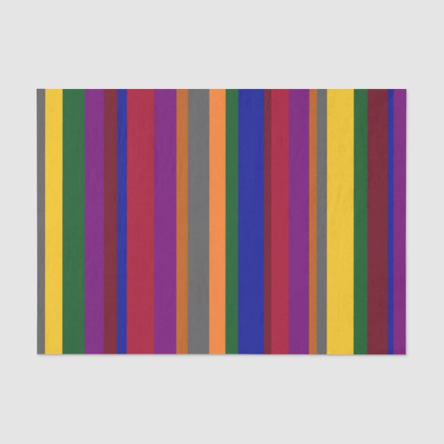 Papier de soie rayé coloré (Recto)