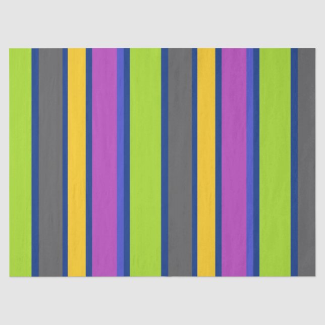 Papier de soie rayé coloré (Recto)