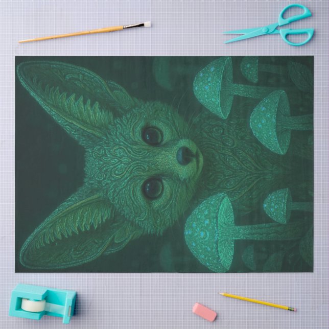 Papier de soie Renard de la Forêt Mystique — Cadea (Artisanat)