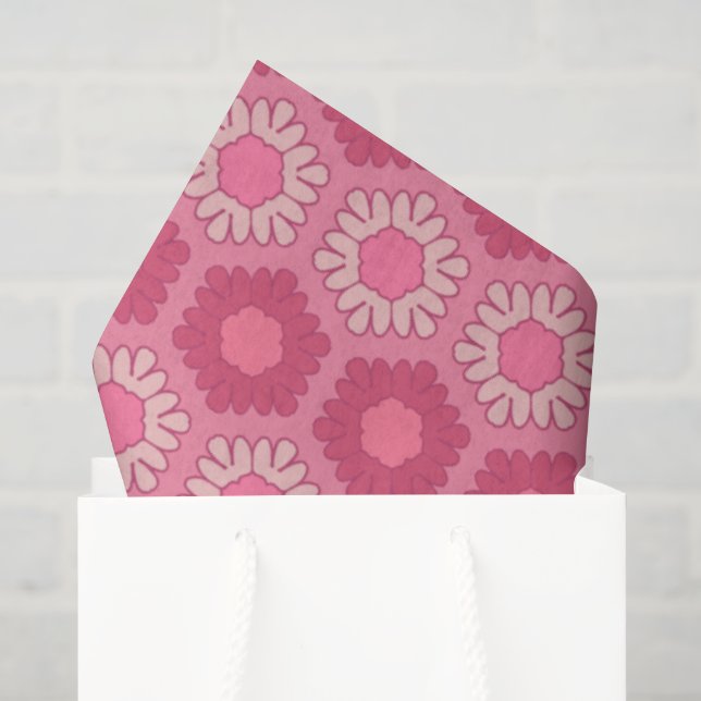 Papier de soie rose lugubre Y2K Floral Cowboy occi (Sac cadeau)