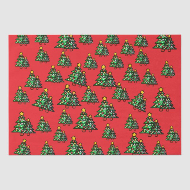 Papier de soie rouge de Noël (Recto)