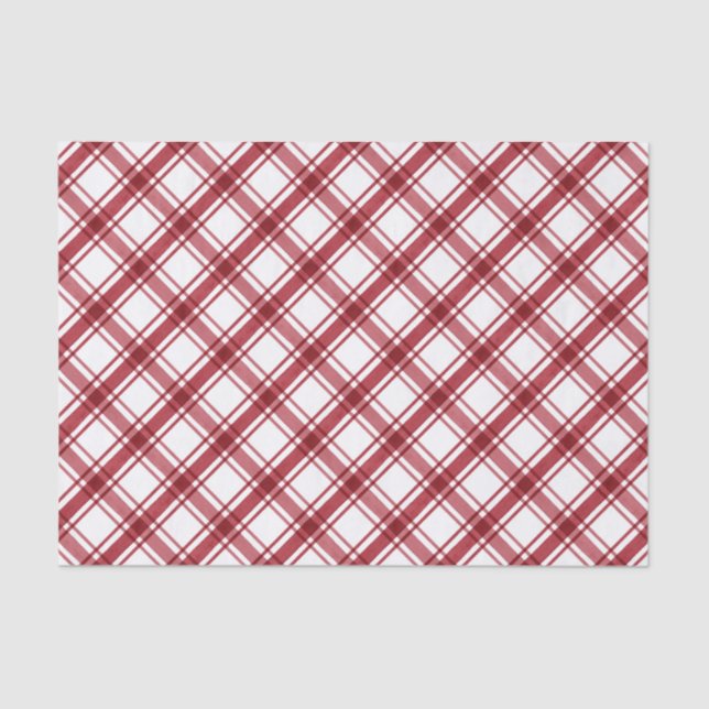 Papier de soie rouge et blanc (Recto)