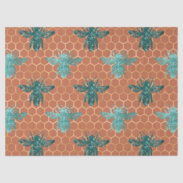 Papier de soie série abeille de la forêt design 15 (Recto)