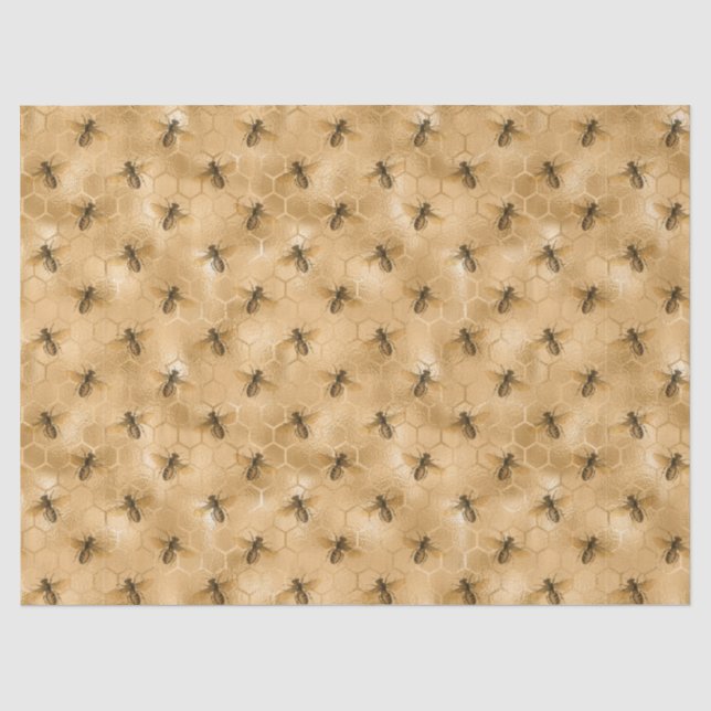 Papier de soie série Honey Bee Design 13 (Recto)
